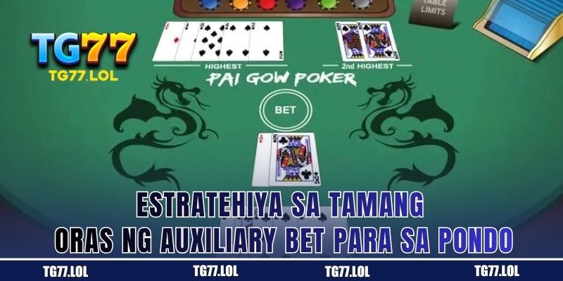 Kailan Sakto ang Auxiliary Bet Para Pangalagaan ang Pondo